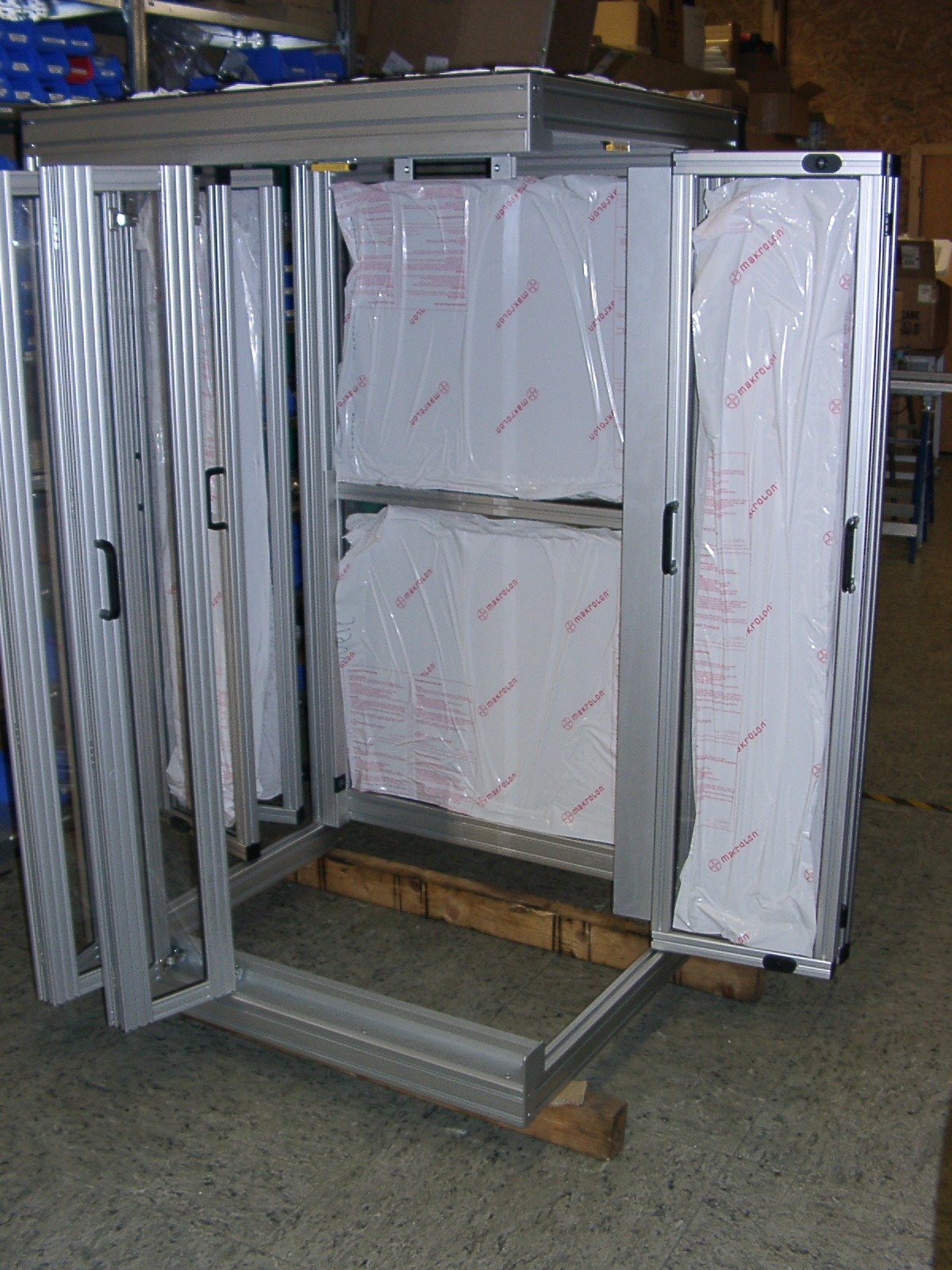 4-teilige Türe offen